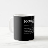 Teenager-Definitionsfehler Kaffeetasse (Vorderseite Links)