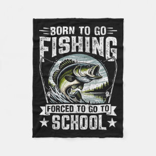 Teenager, die Shirt fischen, gezwungen, mit der Ba Fleecedecke
