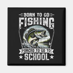 Teenager, die Shirt fischen, gezwungen, mit der Ba Magnet