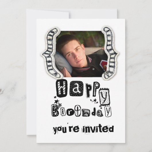 Teenager Einladung (Vorderseite)