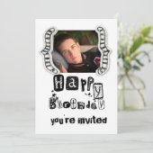 Teenager Einladung (Stehend Vorderseite)