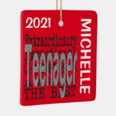 Teenager Extraordinaire CUSTOM Keramik Ornament (Rechts)