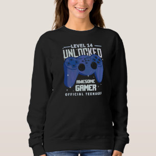 Teenager Geburtstag Phantastisch Gamer Stufe 14 Un Sweatshirt