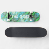 Teenager-Geschenk für ihn die Ziege grün Skateboard (Horizontal)