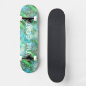 Teenager-Geschenk für ihn die Ziege grün Skateboard (Vorderseite)