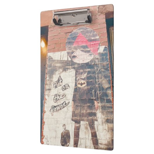 Teenager-Geschenk: New York Street Graffiti Girl Klemmbrett (Links)