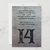 Teenager Grunge Metal Big Age Einladung (Vorderseite)