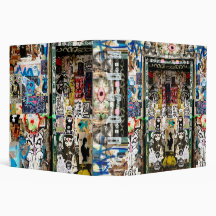 Teenager Kid Graffiti City Binder Notebook School