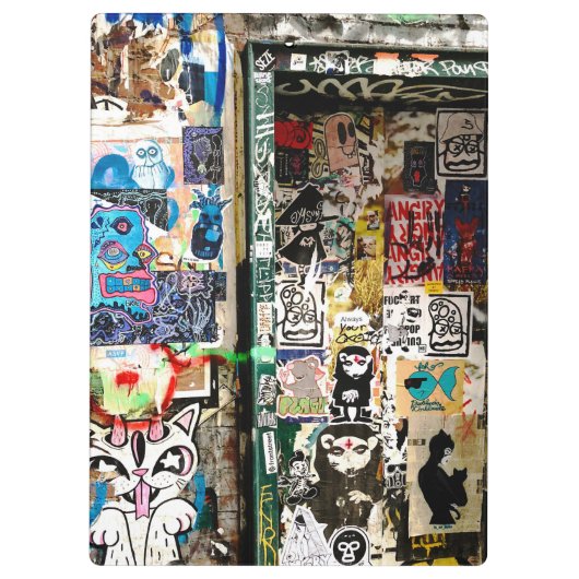 Teenager Kid Graffiti City Binder Notebook School Klemmbrett (Rückseite)