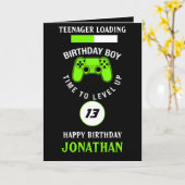 Teenager Loading Funny Gamer Karte (Gelbe Blume)