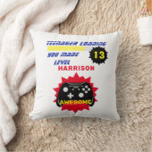 Teenager Loading Funny Gamer Personalisiert Geburt Kissen (Decke)