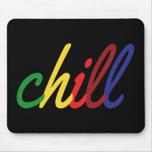 Teenager-Mädchen Chill Retro-Farben Mousepad