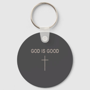 Teenager Mädchen Gott ist gut Kreuz Jesus Minimali Schlüsselanhänger