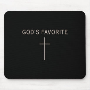 Teenager Mädchen Gottes Lieblings-Christen Minimal Mousepad