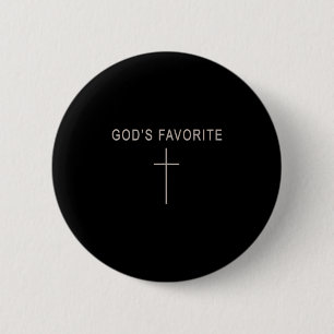 Teenager Mädchen Gottes Lieblings-Christlicher-Min Button