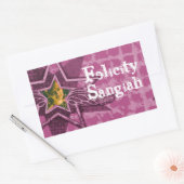 Teenager mit dunkelrosa ID-Aufkleber Rechteckiger Aufkleber (Umschlag)