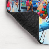 Teenager-Shopping in der großen Stadt Mousepad (Ecke)
