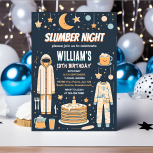 Teenager Sleepover Slumber Party 13. Geburtstag Einladung