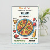 Teenager-Teeny-Teenager 1. Geburtstag Einladung (Stehend Vorderseite)