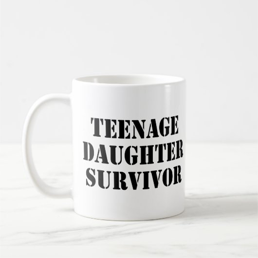 Teenager-Tochter Survivor Kaffeetasse (Links)