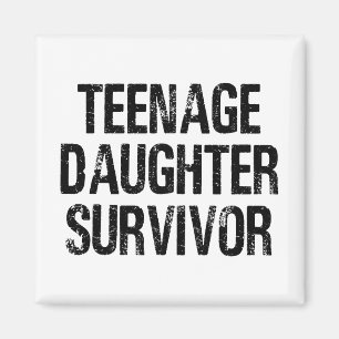 Teenager-Tochter Survivor Vintag Magnet