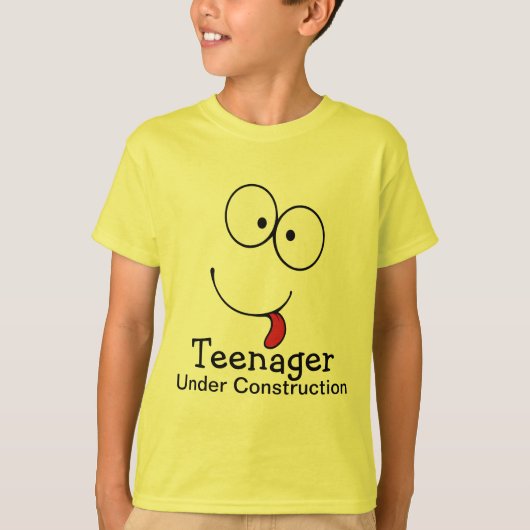 Teenager unter Bauherrschaft T-Shirt (Vorderseite)
