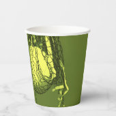 Teenager Yellow Geburtstagsparty Net & Volleyball  Pappbecher (Vorderseite)