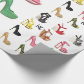 Teenagers Schuhgeburtspackpapier für ihre Mutter Geschenkpapier (Ecke)