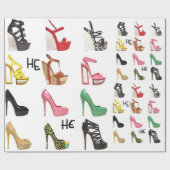 Teenagers Schuhgeburtspackpapier für ihre Mutter Geschenkpapier (Flach)