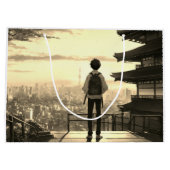 Teenagerschüler entdecken Geschenktasche Große Geschenktüte (Rückseite)