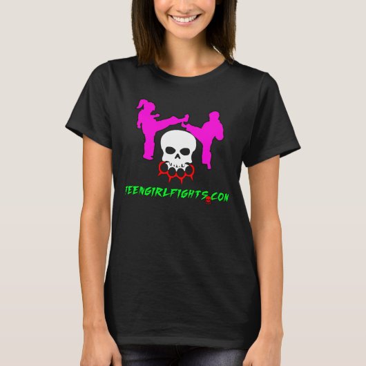 TeenGirlFights.com Offizielles Shirt (Vorderseite)