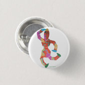 Teenie Bürstenentwurf Button (Vorne & Hinten)