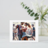 Teens Dancing, Postkarte (Stehend Vorderseite)
