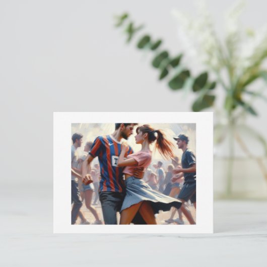 Teens Dancing, Postkarte (Stehend Vorderseite)