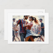 Teens Dancing, Postkarte (Vorne/Hinten)