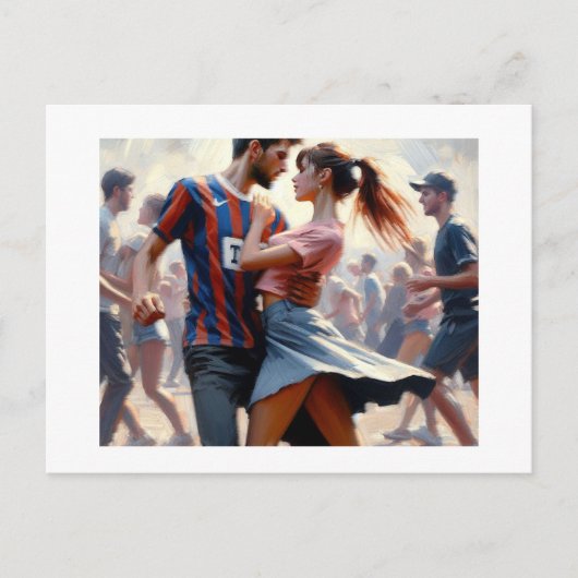 Teens Dancing, Postkarte (Vorderseite)
