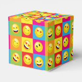 Teens Emoji Party Emoticon Faces Geschenkschachtel (Rückseite)