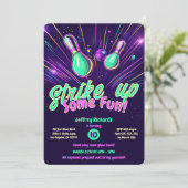 Teens Glow in der Party Einladung des dunklen Bowl (Stehend Vorderseite)