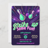 Teens Glow in der Party Einladung des dunklen Bowl (Vorderseite)