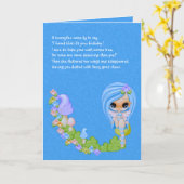 Teensy Fee Niedliche Fee Karte (Gelbe Blume)