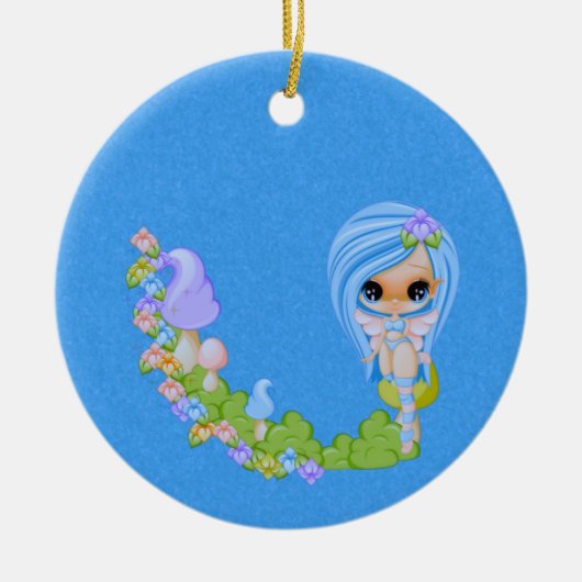 Teensy Fee Niedliche Fee Keramik Ornament (Vorne)