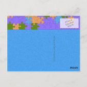 Teensy Fee Niedliche Fee Postkarte (Rückseite)