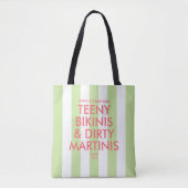 Teeny Bikinis & Dirty Martinis Bach Club Tasche (Vorderseite)