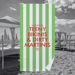 Teeny Bikinis & Dirty Martins Der Bach Club Strandtuch