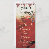 Teeny-Foto laden Einladung (Rückseite)