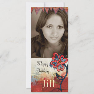 Teeny-Foto laden Einladung