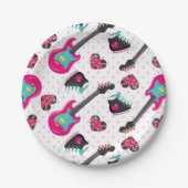 Teeny Girl Rock Star Party Teller (Vorderseite)