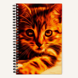 "Teeny Tigger" Kitty Spiral Notebook Notizblock