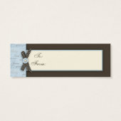 Teeny Toes BLU TY Skinny Gift Tag (Rückseite)