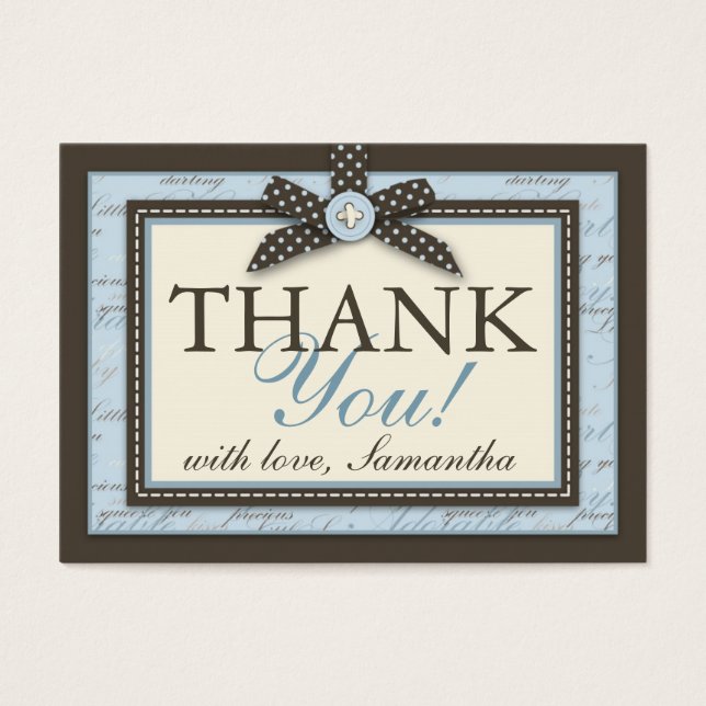 Teeny Toes BLU TY Tag (Vorderseite)